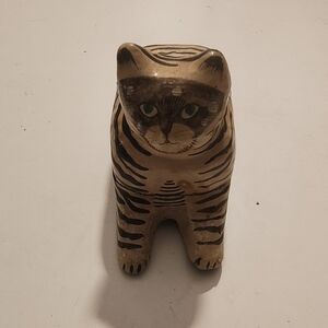 Hand painted cat trinket box